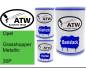 Preview: Opel, Grasshopper Metallic, 30P: 500ml Lackdose + 500ml Klarlack + 250ml Härter - Set, von ATW Autoteile West.